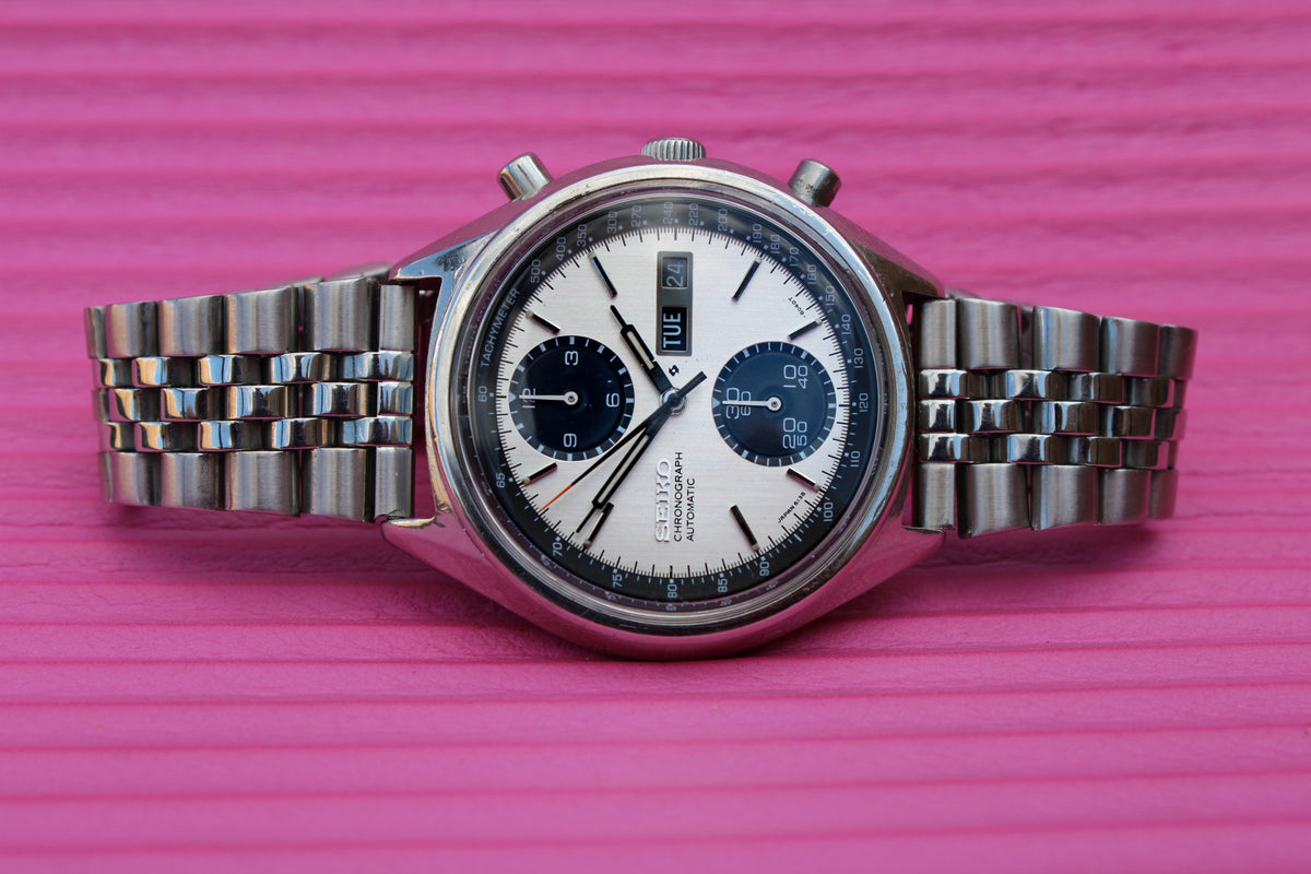 Brilliant Vintage Seiko 6138-8020 Panda Chronograph Automatic Wristwat –  Waecce