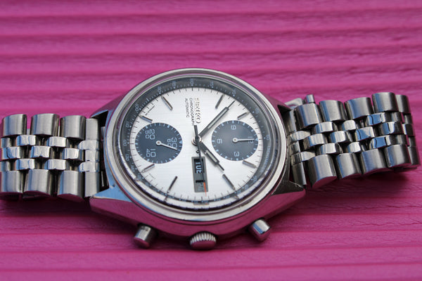 Brilliant Vintage Seiko 6138-8020 Panda Chronograph Automatic Wristwat –  Waecce