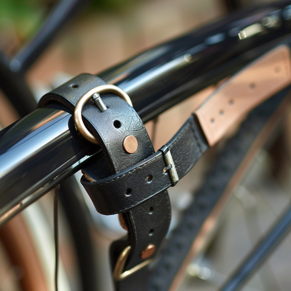 leather bicycle strap