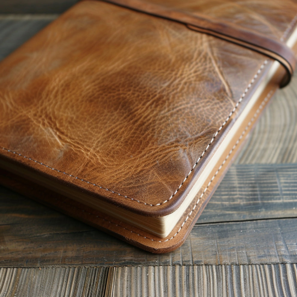 leather book cover atelier madre barcelona