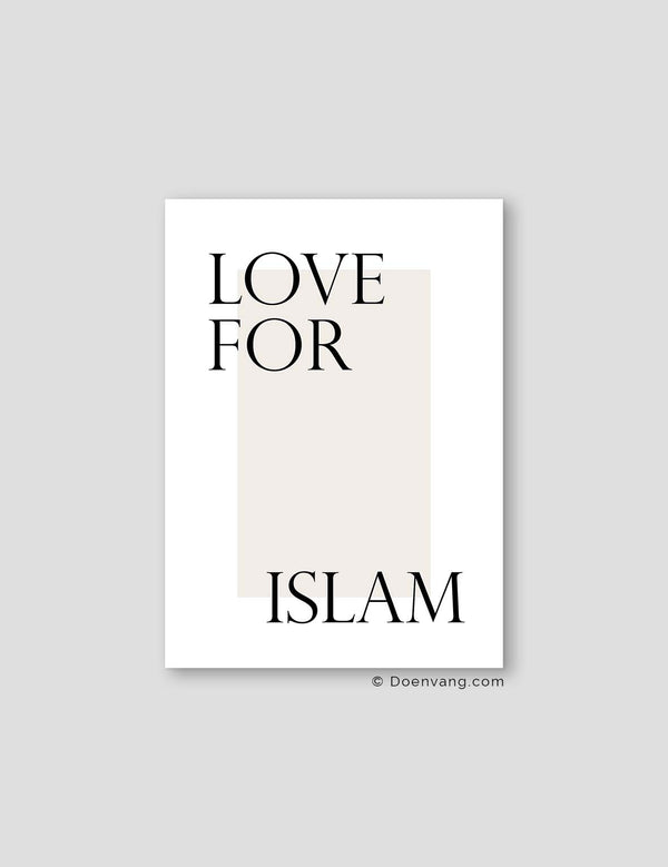 Islamisk typografisk kunst plakat