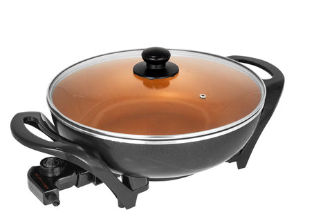 Copper Chef 7-52356-82039-8 Ceramic Stainless Steel 12 Electric Skillet