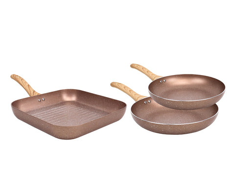 Marblestone Xylan Non-Stick 2-Piece Fry Pan Set (8.5 and 9.5) – Eco +  Chef Kitchen