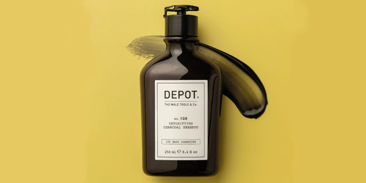 Tvätta håret med Depot N° 108 Detoxifying Charcoal Shampoo