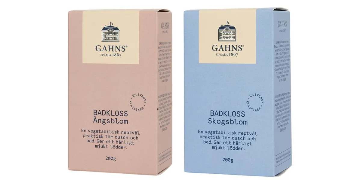 Gahns Badkloss förpackning 2020-talet