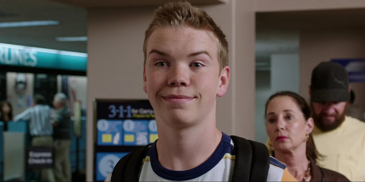 Hudvård för män i 20-årsåldern, Will Poulter som Kenny Rossmore i Familjetrippen