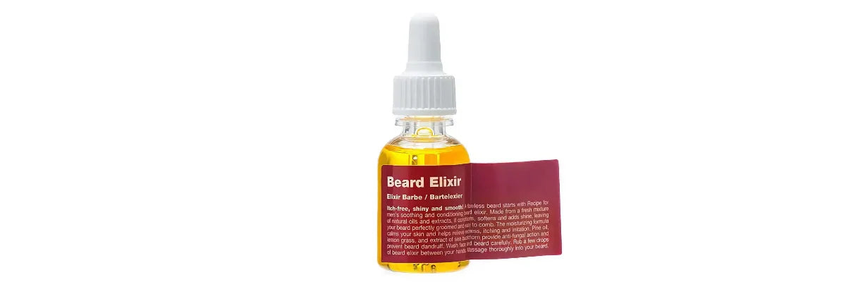 Produkter för skägg Recipe for men Beard Elixir