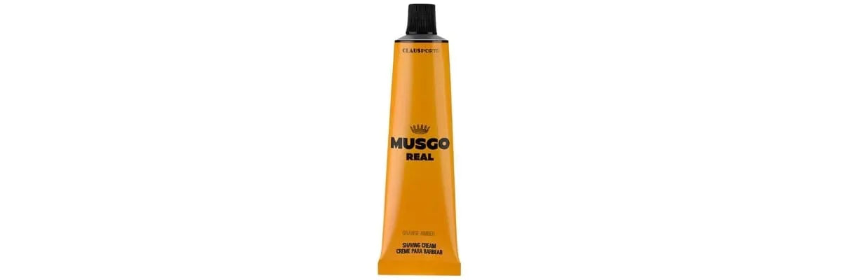 Rakkräm bäst i test Musgo Real Orange Amber Shaving Cream