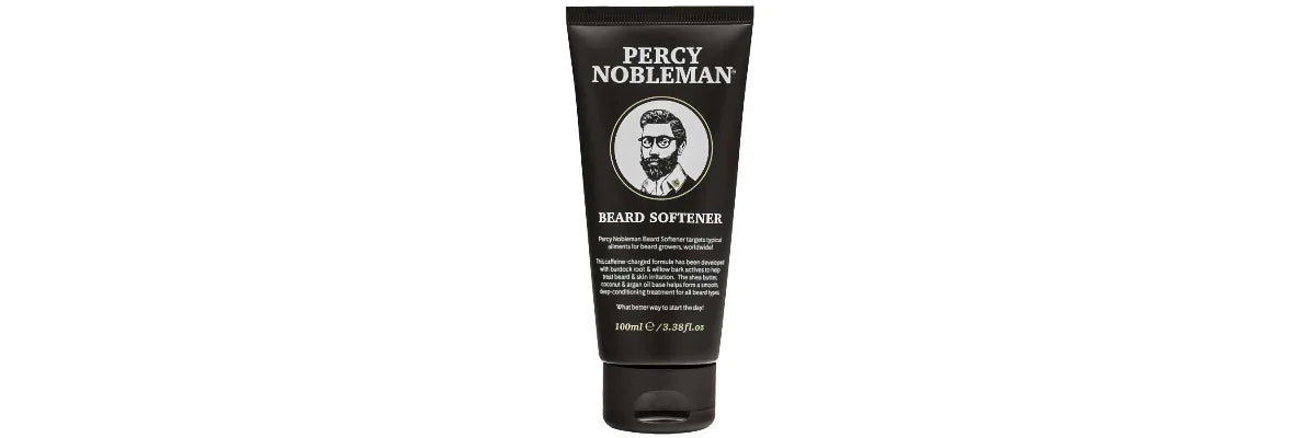 Eftervård av färgat skägg med Percy Nobleman Beard Softener