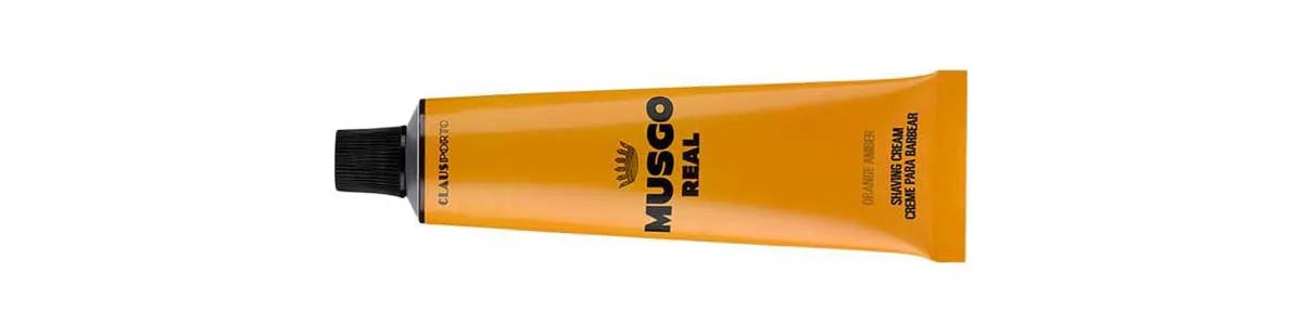 Test av Musgo Real Orange Amber Shaving Cream