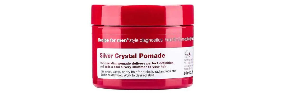 Hårvax Test Recipe for men Silver Crystal Pomade