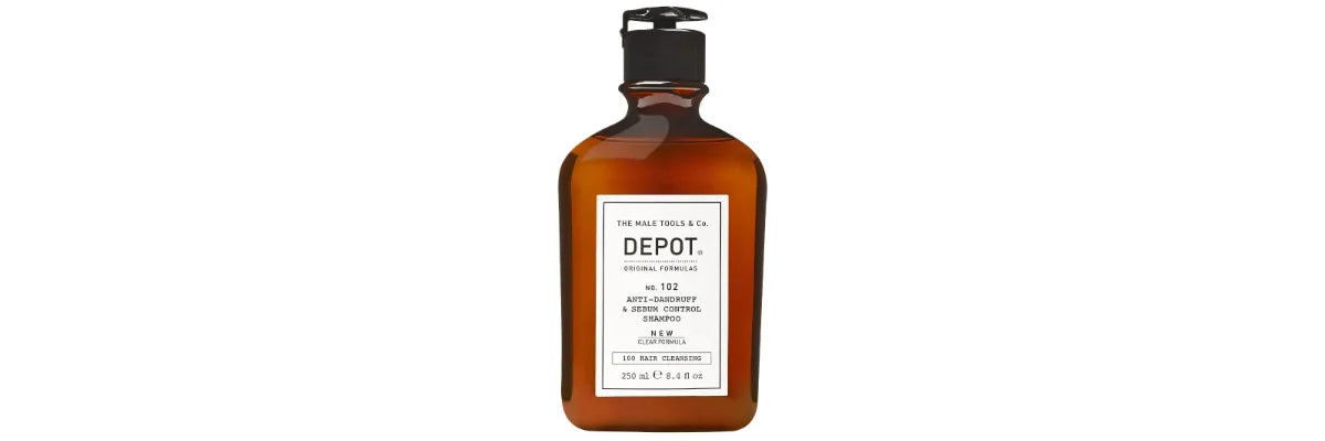 Bästa schampot mot mjäll och torr hårbotten är Depot Anti-Dandruff & Sebum Control Shampoo