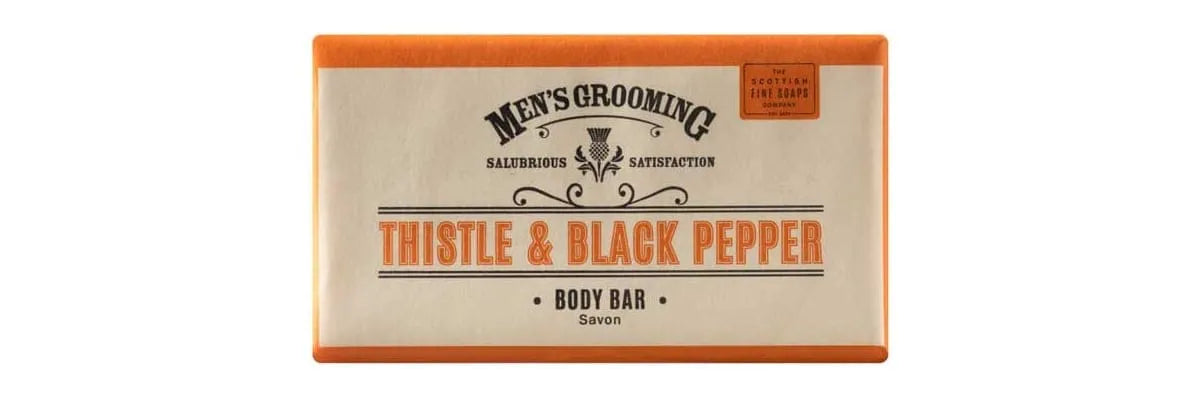 Scottish Fine Soaps Thistle & Black Pepper Body Bar Recension