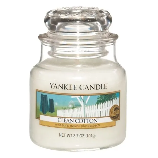 Yankee Candle Classic Small Jar Clean Cotton Candle 104g