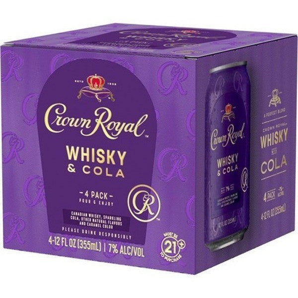 Crown Royal Whisky & Cola 4 Pack 12oz