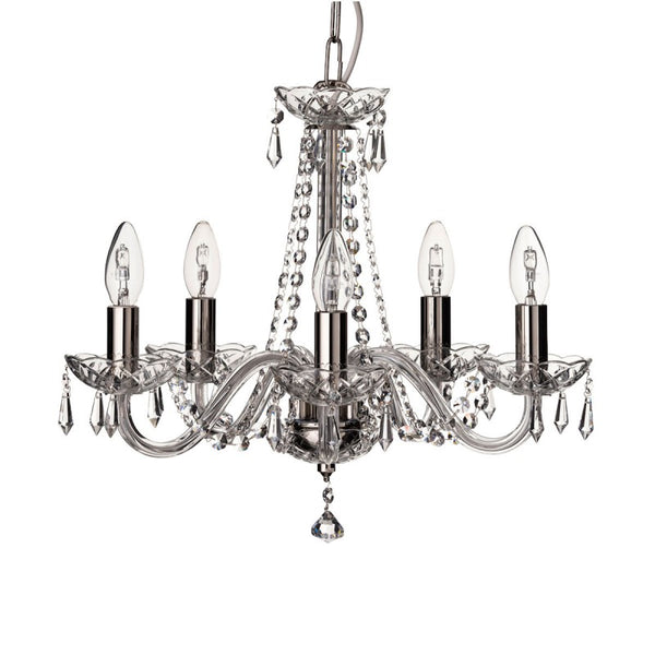 Galway Crystal Cashel 5 Arm Chandelier ( US/CANADA FITTINGS) - First ...