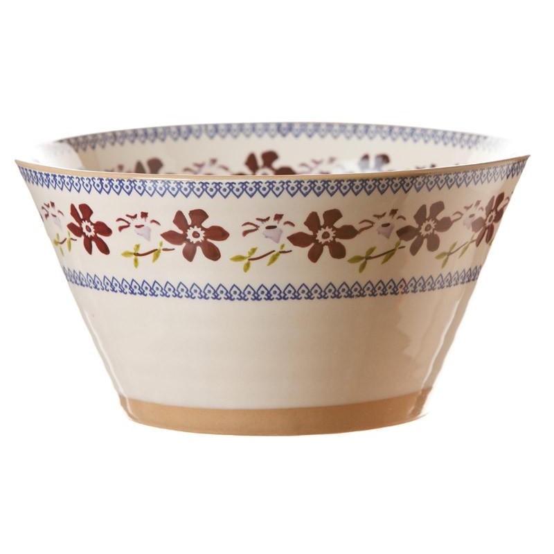 NICHLAS MOSSE SALAD BOWL - RED LAWN - Irish Crossroads