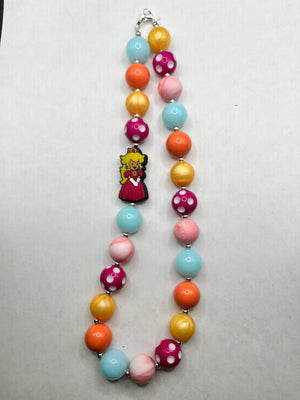 Peach Chunky Necklace - Dotty May Designs