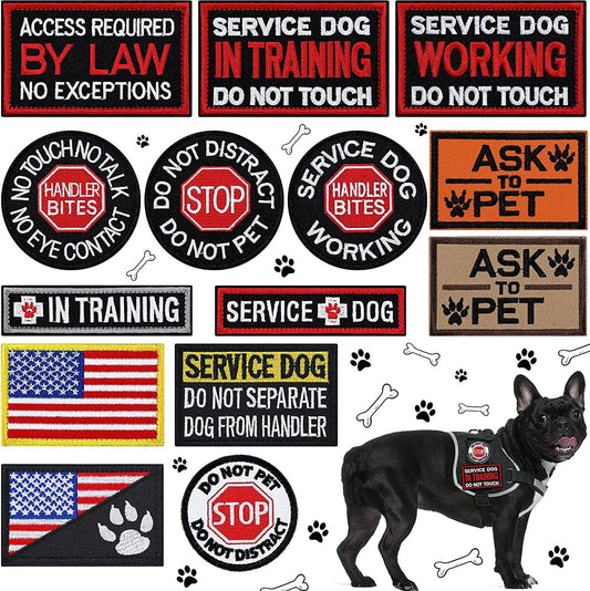 Service Dog Badge do not pet Patch Pet Training Dog Strap Hook & Loop Badge  Applique backpacks tactical patch - AliExpress