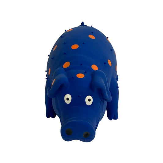 Vibrant Life Playful Buddy Pigglesworth Latex Dog Toy, Grunting Noise,  Color May Vary 