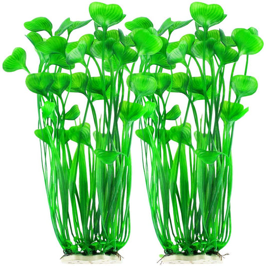 Papaba Artificial Plant,2Pcs Heart Shape Leaves Large Seaweed Ornament –  KOL PET