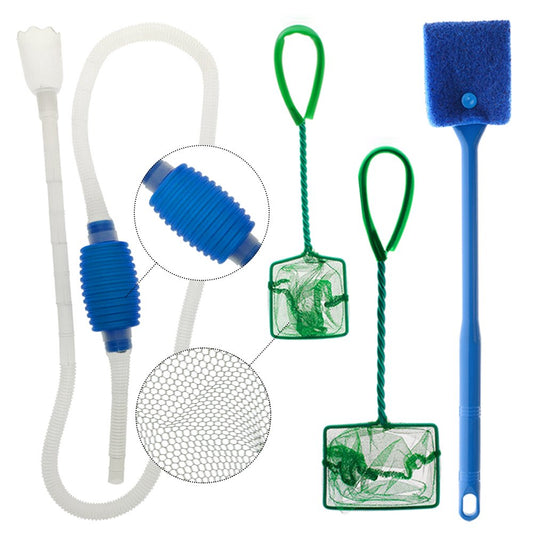 Greenjoy Aquarium Fish Tank Cleaning Kit Tools Algae Scrapers Set 5 in –  KOL PET