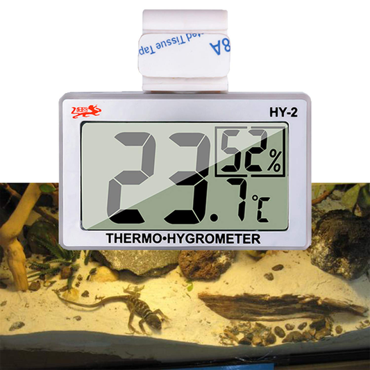 China Reptile Tank Thermometer Hygrometer Temperature Humidity Monitor for Vivarium Terrarium, As Shown