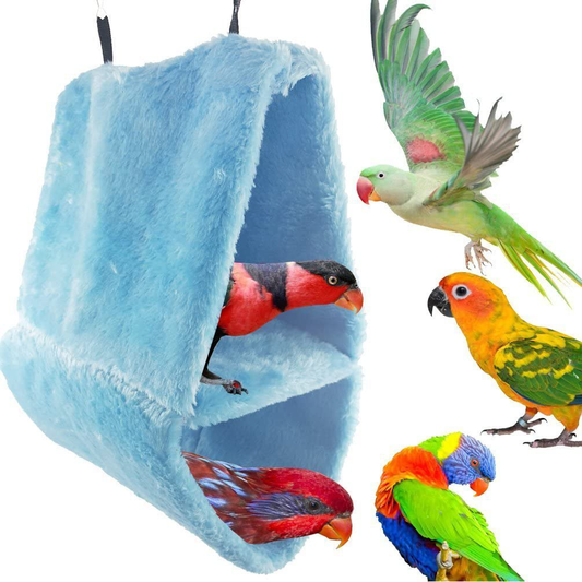 HEEPDD Cabane de Perroquet, Oiseau Suspendu Hamac Jouet Coupe-Vent Nid  Maison Lit Grotte Hiver Chaud pour Perruche Cacatoès Cockatoo Conure  (Chouette