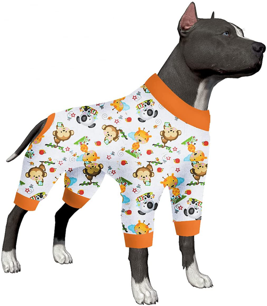 Lovinpet Pitbull Dog Pajamas, Large Dog Onesies for Surgery/Wound