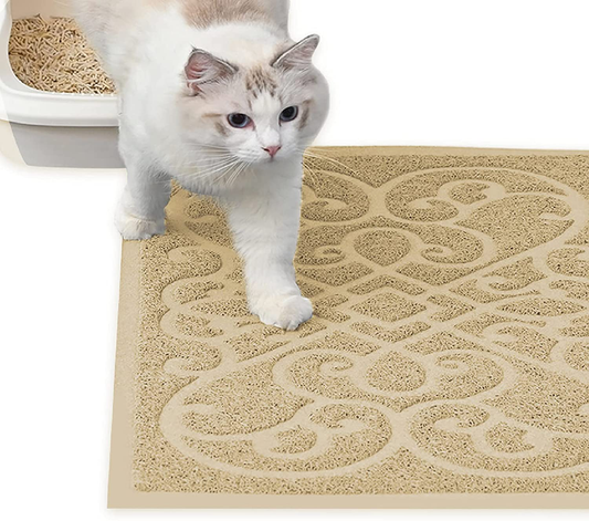 Smiling Paws Pets Cat Litter Mat, BPA Free, Non-Slip - Tear & Scratch – KOL  PET