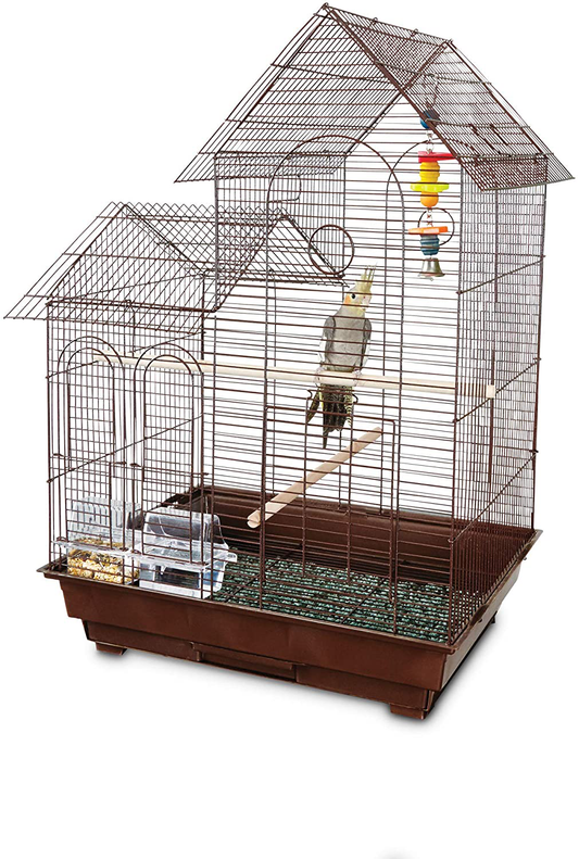 Prevue Hendryx SP1720-4 Shanghai Parakeet Cage, Green and White
