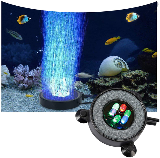 YWNYT Aquarium Vulkan Bubble Ornament Kit, Aquarium Luftsprudler Stein mit  Luftpumpe, Aquarium Licht mit 6 LEDs, Vulkanstein Berg Höhle Dekorationen  mit Luftröhre für Sauerstoffversorgung Gerät : : Haustier