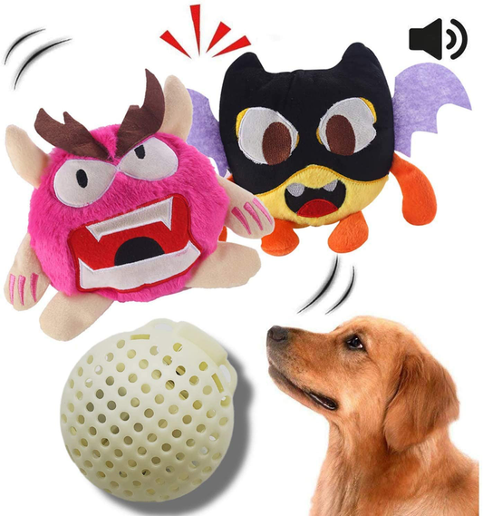 Petbobi Upgrade Dog Toys Interactive Monster Plush Giggle Ball Shake S –  KOL PET