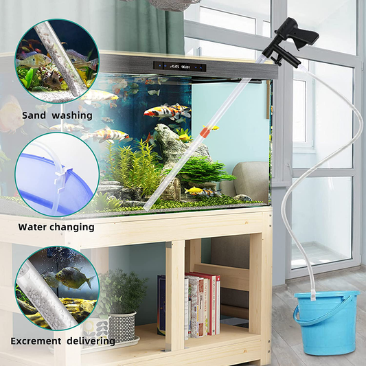 Fortune-Star Fish Tank Cleaner New Upgraded Aquarium Gravel Cleaner Ki –  KOL PET