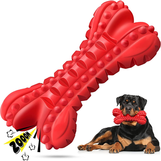 Feeko Dog Chew Toys for Aggressive Chewers Large Breed, Non-Toxic Natural  Rubber Indestructible Dog Toys, Tough Durable Puppy Chew Toy for Medium