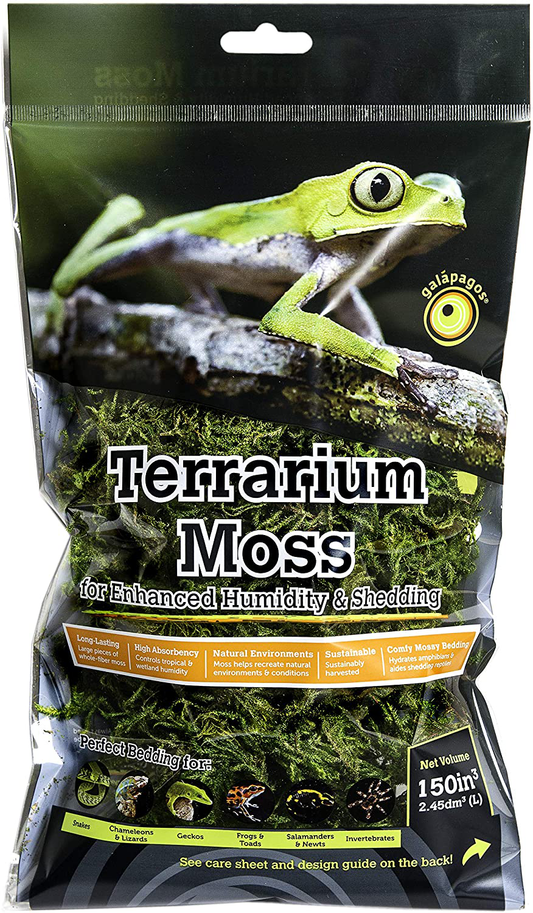 Galápagos (05234) Pillow Moss, Clumps of Real Moss, Natural, 4QT – KOL PET