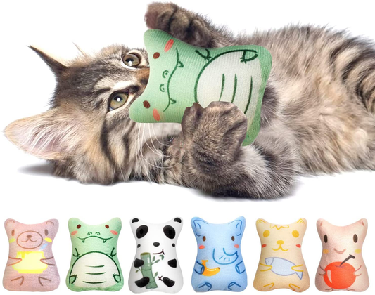 CiyvoLyeen 6 Pack Sushi Cat Toys with Catnip Sushi Roll Pillow Kitten Chew  Bite Supplies Boredom Relief Fluffy Kitty Teeth Cleaning Chewing Cat Lovers  Interactive Plush Gift