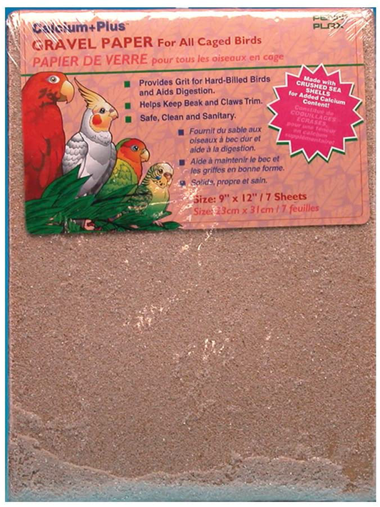Gravel Paper for Bird Cage,Bird cage Liner Gravel Paper Special for Bird  Cage in sea Sand-Great for Hard-Billed Birds Safe& Clean & Easy for  Improved Digestion 10 x 16