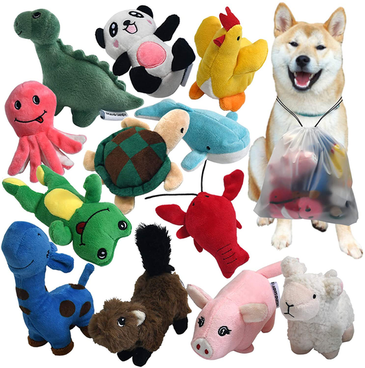 Dog Toys  Pack of 8 Dog Chew and Plush Dog Toy – Ollypet