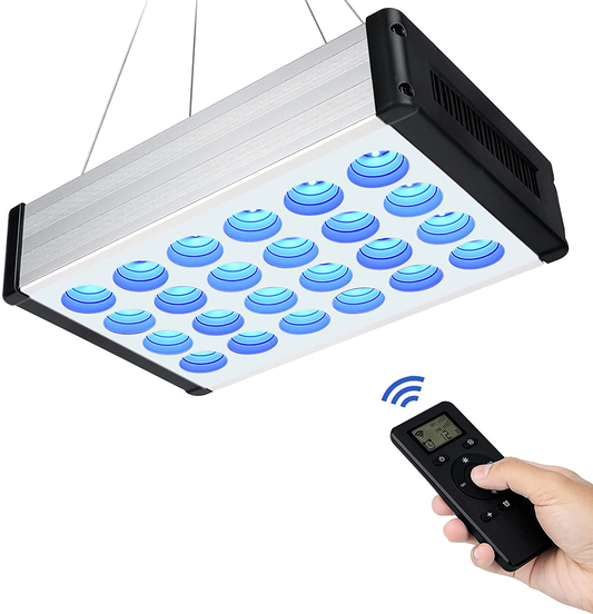 ARKNOAH LED Aquarium Light 165W Full Spectrum Dimmable for Fish Tank Coral  Reef Growth in Freshwater and Saltwater with White Blue LPS