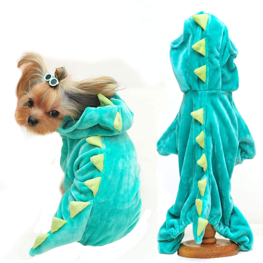 Dogs Clothes Small Pet Costume Halloween Dinosaur Costume Dog Clothing  Preppy Outfits Funny Apparel 