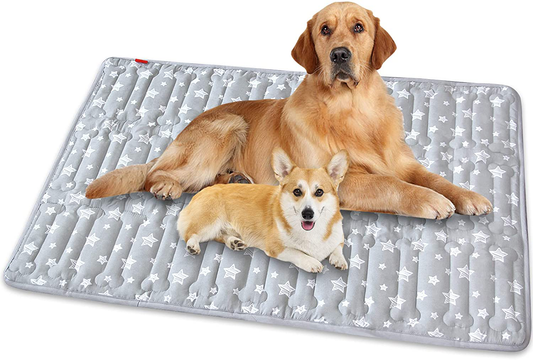 Dog Crate Mat Soft Dog Bed Mat with Cute Prints Anti-Slip Bottom Dog Crate  Pad