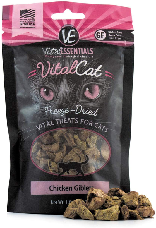 Vital Cat 6 Pack Freeze-Dried Minnows Grain Free Limited Ingredient Cat  Treats - 0.5 Ounce Each Bag