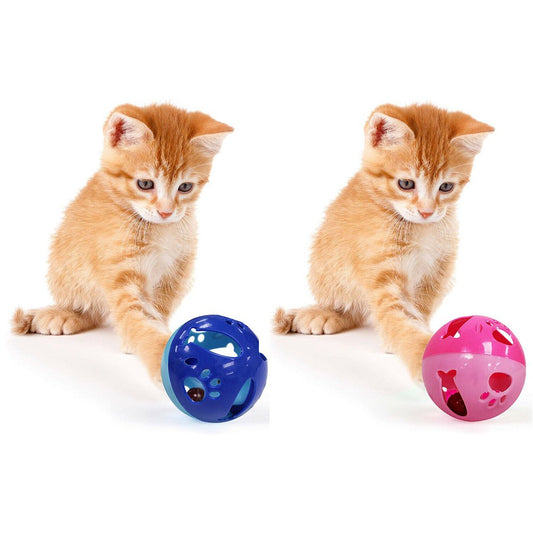 Nerf Cat Puzzle Treat Ball Slow Treat Feeder Cat Toy, 3.5 inches 