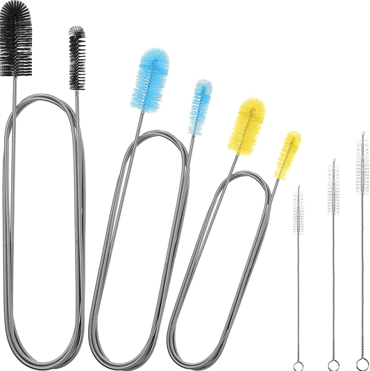 WEITY 2 Pack Aquarium Cleaning Brushes, 61-Inch Stainless Steel