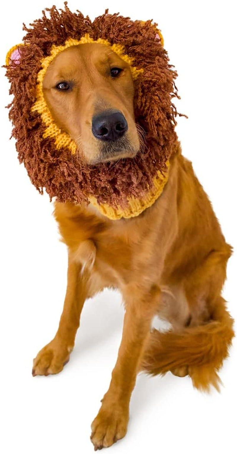 Zoo Snoods Lion Mane Costume for Dogs, Large - Warm No Flap Ear Wrap H –  KOL PET