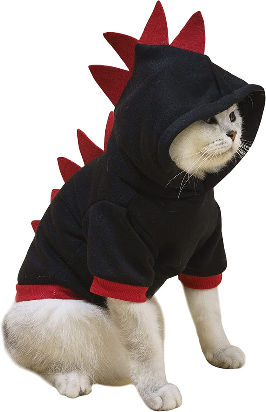 Hotumn Dinosaur Dog Halloween Costume Pet Dino Hoodie for Small