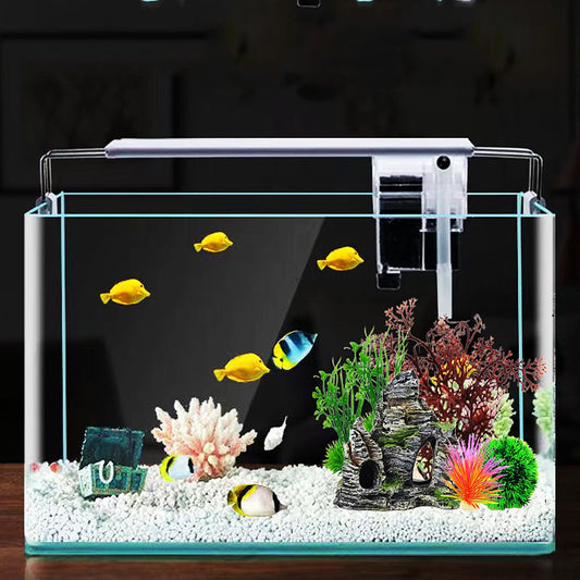 AquariumCorals Large Fish Decor: Betta Turtle Tank Supplies 240226