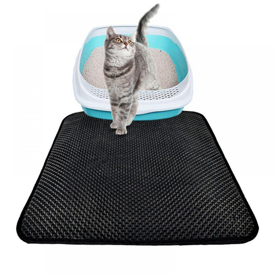 EVA Kitty Litter Mat Grey Trapping Litter Box Mat Large Anti Slip Waterproof  Honeycomb Double Layer Anti Tracking Cat Litter Mat - China Dog Product and  Dog Accessories price