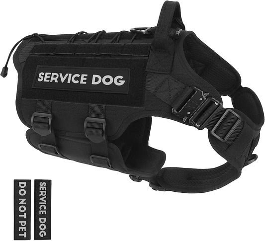 PETNANNY Tactical Dog Harness - 2 Metal Buckle, Service Dog Vest Harne –  KOL PET